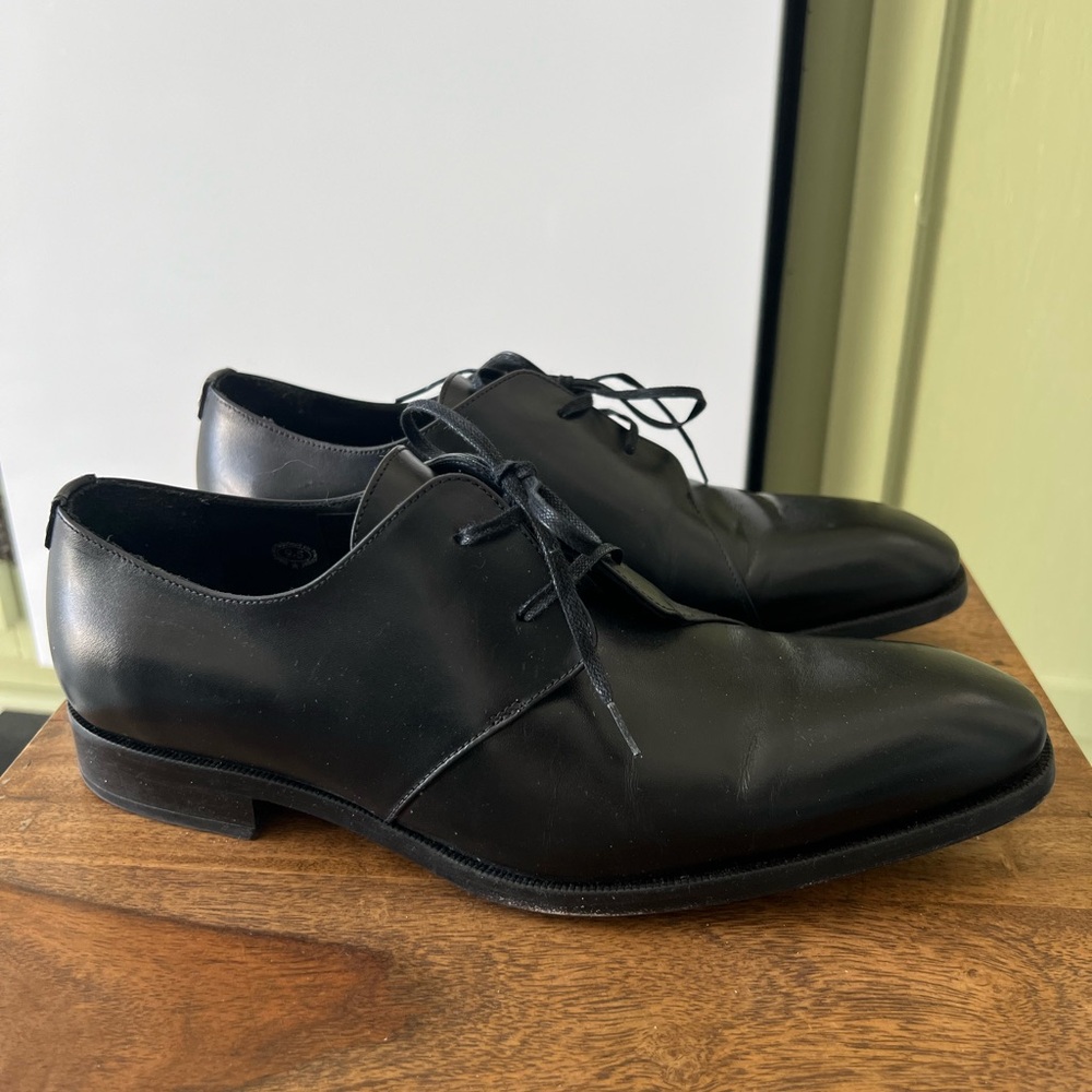 John Fluevog Black Men's Oxfords